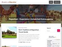 Tablet Screenshot of blog.wondersofrajasthan.com